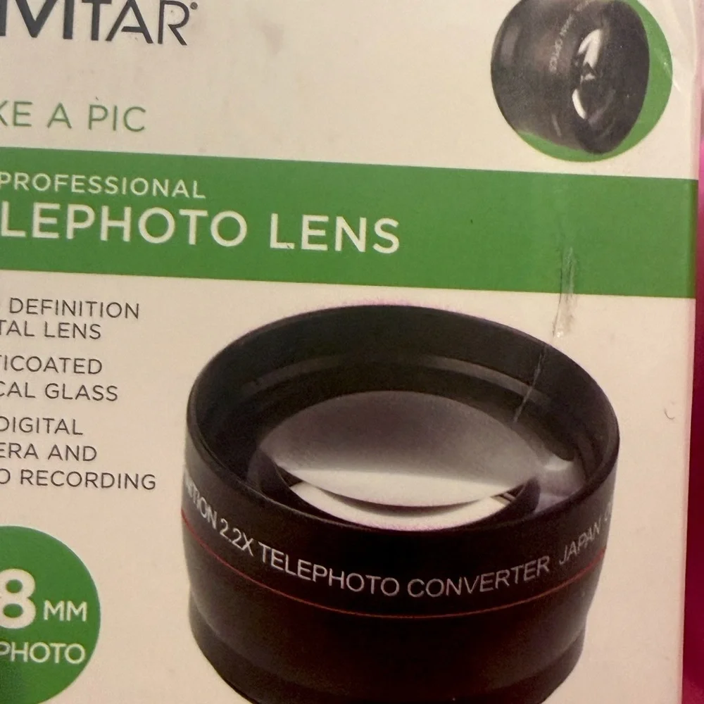 Hi-Def 2.2x Telephoto Lens For Vivitar digital camera 58mm